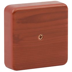 Коробка распаячная 75х75х20 (без клеммы) дуб IP40 ЭРА Б0031180
