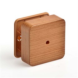 Коробка распаячная 100х100х30 (без клеммы) дуб IP40 ЭРА Б0031183