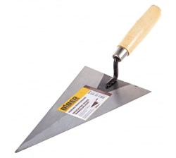Кельма (мастерок)  200 мм  (треугольник) углерод.сталь,с дер.рукоятка БИБЕР(12шт/уп) 35432