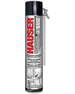 Пена бытовая HAUSER BASE всесезонная (-10) 750 мл (12шт) 03686