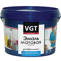Эмаль VGT ВД-АК-1179 унив.матов. база С, 10кг 20044