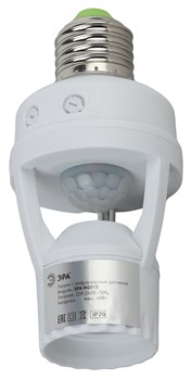 Датчик движения MD 015 ЭРА белый E27 60Вт 360гр 6м IP20 Б0043792