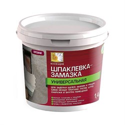 Замазка для выбоин и трещин КОЛЛЕКЦИЯ 1,4кг стакан (уп 12) 1107