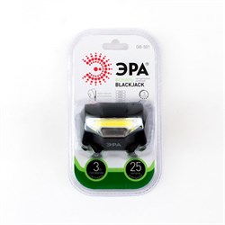 Фонарь GB-501 ЭРА Налобный "Blackjack" 3Вт СОВ, 3хААА,3 режима карт Б0027817 - фото 67876