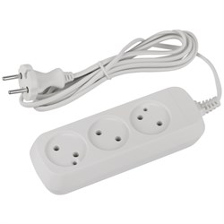 UDL-6-315 Greenline 3 розетки без заземления 1,5м ШВВП 2x0.75мм2 Удлинитель ЭРА  Б0065043 - фото 67960