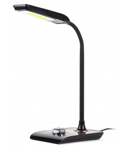 ЭРА наст.светильник NLED-473-10W-BK черный с деревом Б0033305