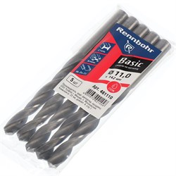Сверло по металлу 11,0 x142 мм, HSS-R RENNBOHR BASIC PROM (5шт/уп) 461110