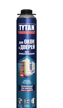 Пена профессиональная TYTAN Для окон и дверей  всесезонная(+5) 750 мл (12шт) 15539