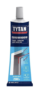 Герметик TYTAN Professional EUROWINDOW Для окон ПВХ  белый 180гр (32/60шт) 95145