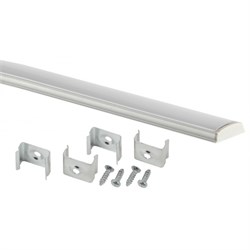 Комплект с угловым анодированным профилем ЭРА 1616S 16х16мм 2м и квадратным экраном 2м CAB280 Б0039466