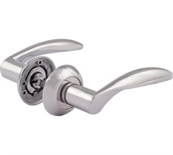 Ручка дверная НОРА-М 96 А Al комплект ручек - хром 15294