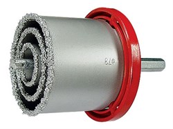 Набор коронок по керамической плитке 4 пр. БИБЕР (33,53,67,83мм)с карбидным напылением(4шт/уп)(20шт) 75790