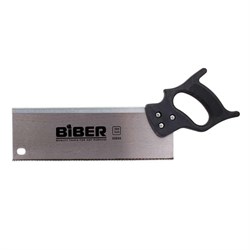Ножовка для стусла 300мм БИБЕР мелкий зуб, черная пластиковая  ручка (10шт/уп) 85695