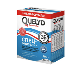 Клей обойный "Quelyd" Спец-Флизелин 200 гр.35кв.м (24шт/уп)  50035126
