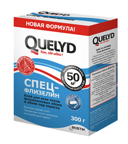 Клей обойный "Quelyd" Спец-Флизелин 375 гр.65кв.м (12шт/уп)  50035127