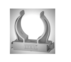 Держатель для труб универсальный Ф16 "Идеал", 002 Светло-серый (20шт/уп) ДТу16 002 СВТ СЕР