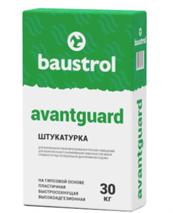 Штукатурка цементная для внутренних и наружных работ Baustrol AVANGUARD (30кг) (42шт/п) 00000009