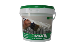 Эмаль акриловая "ЭМАЛЬЕР" для радиаторов  п/глянцевая 1 кг (12шт/уп) 4673751850222