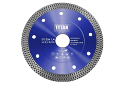 Алмазный диск отрезной по Камню 125х1,4х22,23/20 TYTAN (25шт/уп) 45246