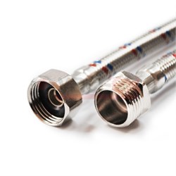 Гибкая подводка для воды VALFEX нерж.сталь 1/2" В-Н100 см (100) S/S 100сm В-Н