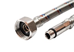 Гибкая подводка для смесителей VALFEX нерж.сталь М10*18-1/2"120 см (40) S/S M10*18-F1/2" 120 сm