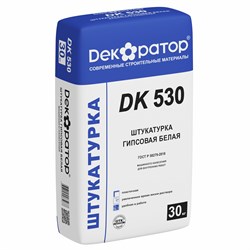 Штукатурка гипсовая белая ручного и машинного нанесения DK 530 30кг   (10-30мм) Декоратор (40шт) УП-00010977