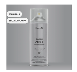 Аэрозоль эмаль алкидная универсальная Elcon RAL 7040 серая глянцевая 520 мл (12шт/уп) 00-00463207