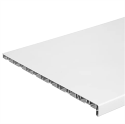 Подоконник ПВХ 600х3000 ламинированный белый (шагрень) 00-00000241