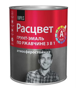 Грунт-эмаль по ржавчине алкидная "РАСЦВЕТ" База А белая 2.7 кг (6шт/уп) 87398