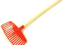 Грабли садовые универсальные пластмассовые 23 зубые "СИРИУС" цветные  d-22мм с резьбой  *15200