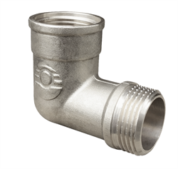 Угольник НИКЕЛИРОВАННЫЙ с переходом на наружную резьбу VALFEX ВР-НР  1" (35/5) Под заказ VF.092.N.100