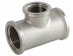 Тройник НИКЕЛИРОВАННЫЙ переходной VALFEX ВР  1"х1/2"х1" (35/5) Под заказ VF.750.N.100.012.100