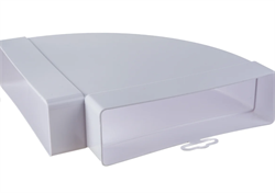 Колено КГП 60х204 горизонтальное пластик ERA 620КГП