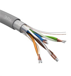 Кабель витая пара F/UTP 4x2x24 AWG Cat5e CU PVC 305 м F-4-PVC ЭРА под заказ Б0044688