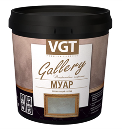 Состав лессирующий "Gallery"Муар White Silver  0.9 кг (6шт) 31543