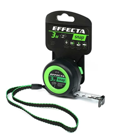 Рулетка   3мх19мм Fomeron "EFFECTA  SNAP", автостоп, (12шт/уп) 560319