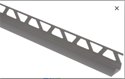 Раскладка под плитку 7-8мм наруж. 2.5м серый (25шт/уп) ПОД ЗАКАЗ НП8 005 СЕР - фото 69386