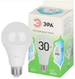 Лампа светодиодная  ЭРА LED GREEN LINE A65-30w-840-E27 GL E27 30 Вт груша яркий белый свет Б0067144 - фото 69580