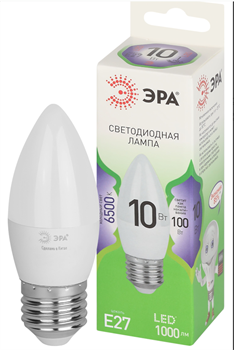 Лампа светодиодная  ЭРА LED GREEN LINE B35-10w-865-E27  4000К Б0067125 - фото 69588