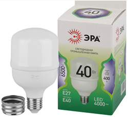 Лампа светодиодная ЭРА GREEN LINE LED POWER  T80-40W-865-E27 GL Е27 40 Вт колокол холодный свет Б0067048