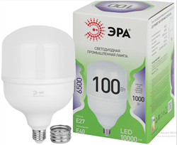 Лампа светодиодная ЭРА GREEN LINE LED POWER T140-100W-865-E27 GL Е27 100 Вт колокол холодный свет Б0067055