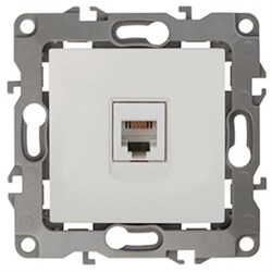 12-3105-02 ЭРА Розетка телефонная RJ11, Эра12, слоновая кость Б0014712