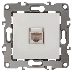 12-3107-02 ЭРА Розетка информационная RJ45, Эра12, слоновая кость Б0014724