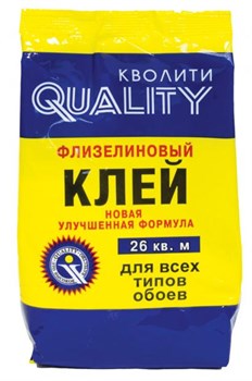 Клей обойный "Quality" флизелиновый 200г (30шт/уп) пакет  5566