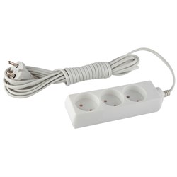 UX-3-3m без заземления 3 розетки 3м ШВВП 2x0,75мм2 6А Удлинитель ЭРА Б0035748