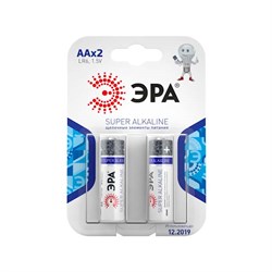 Элемент питания ЭРА LR06-2BL SUPER Alkaline (АА, пальчиковые) (2шт/уп) C0038452