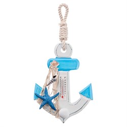 Термометр декоративный в виде якоря МДФ 21х11см 4 дизайна 00010007298