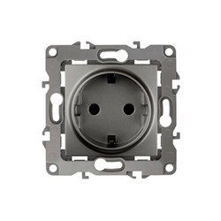 12-2101-04 ЭРА Розетка 2P+E Schuko,16АХ-250В, Эра12, шампань (одноместная с заземлением) Б0014678