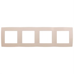 12-5004-04 ЭРА Рамка на 4 поста, Эра12, шампань Б0014774