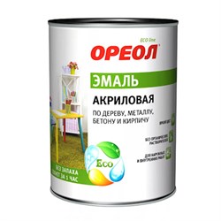 Эмаль акриловая "ОРЕОЛ" глянцевая вишневая 0.9 кг (14шт/уп),     СПЕЦЦЕНА 65258сп